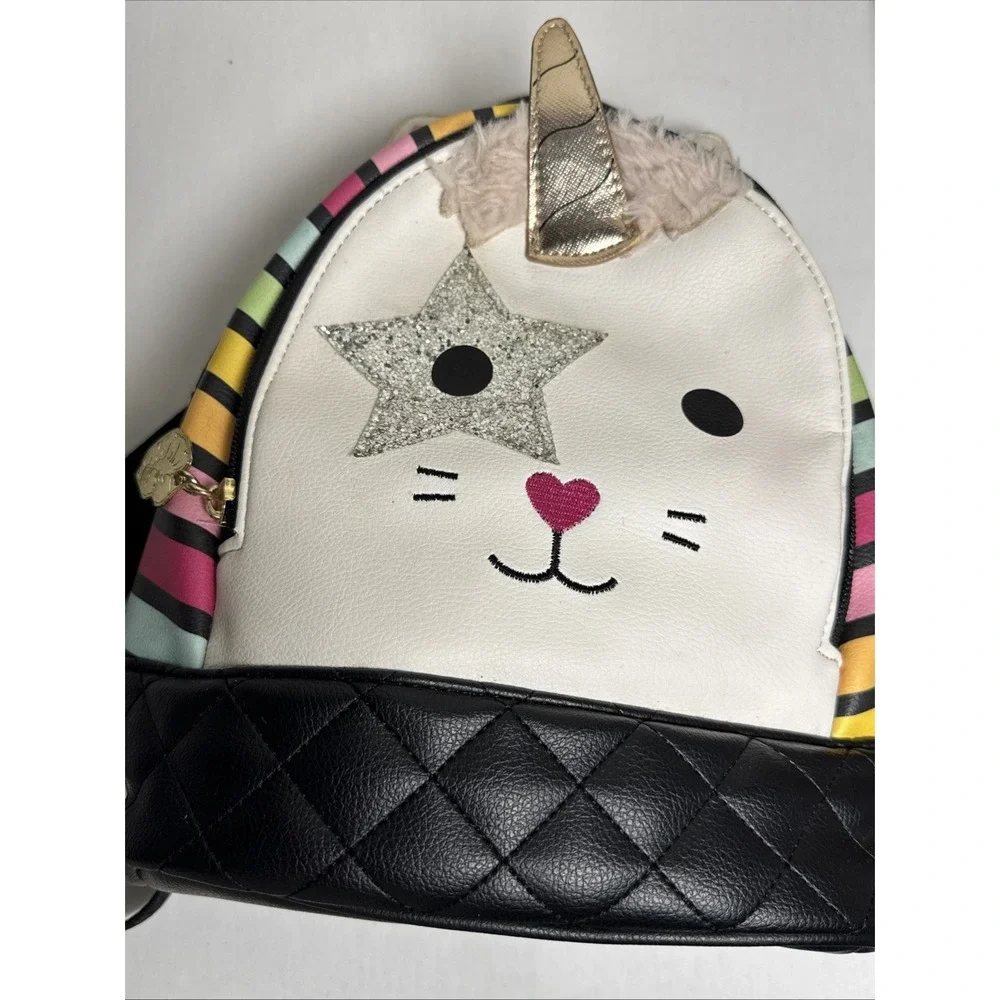 Betsey Johnson Unicorn Cat Mini Backpack‎ Luv Betsey Caticorn Glitter Star